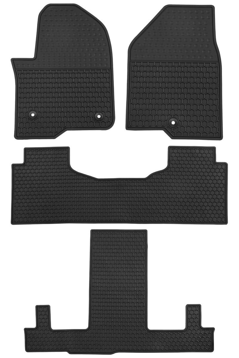 Matericuo Car Floor Mats Custom Fit for Chevrolet TahoeGMC YukonCadillac Escalade with 2nd Row Bucket Seats 20212025 Chevy Black Rubber Auto Liner Mats All Weather Protection Odorless